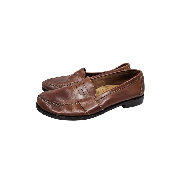 Cole Haan 14 Brown Leather Penny Loafer Career Professional Academia Classic - Picture 3 of 6